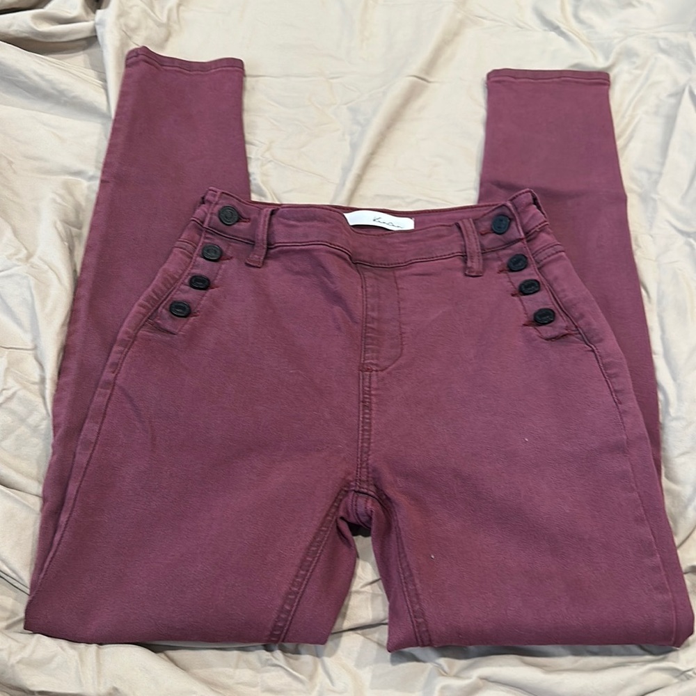 KanCan high waist with button skinny